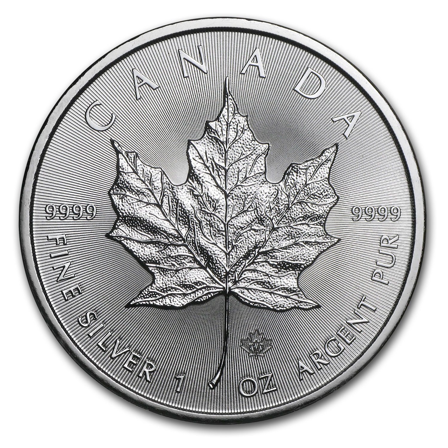2004 CANADA $3 Privy Mark Silver Maple Leaf 1/4 oz Reverse proof 99.99% silver